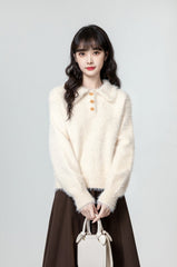Alpaca Knit Soft Loose Sweater