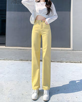 Banana Yellow High Waist Jeans