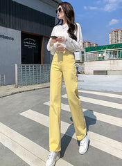 Banana Yellow High Waist Jeans