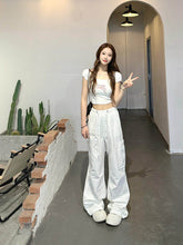 Beige Cargo Baggy Casual Pants