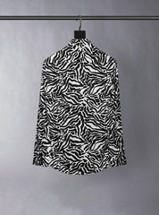 Black And White Zebra Pattern Shirt