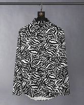 Black And White Zebra Pattern Shirt