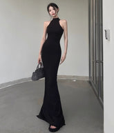 Black Bodycon Long Dress