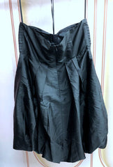 Black Buttoned Bubble Sling Top