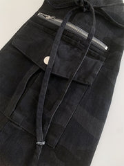 Black Camo Flare Cargo Pants