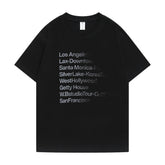 Black City Tour Printed T-Shirt