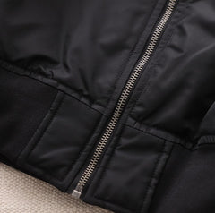 Black Classic Bomber Jacket