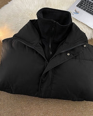 Black Classic Padded Winter Jacket