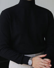 Black Classic Turtleneck Sweater