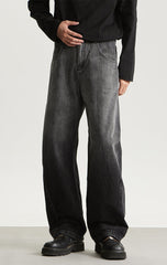 Black Classic Washed Denim Jeans