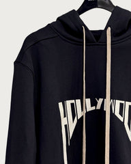 Black Distorted Hollywood Hoodie