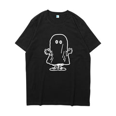Black Doodle Ghost T-Shirt