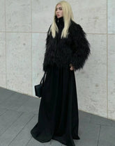 Black Faux Fur Jacket