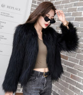 Black Faux Fur Jacket