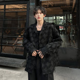 Black Fringe-Accent Long Sleeve Shirt