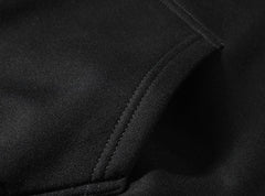 Black Graphic Print Hoodie