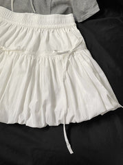 Black Lace Bubble Skirt