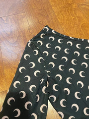 Black Moon Pattern One-Shoulder Top