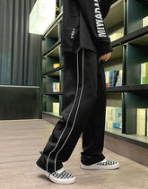 Black Pants With White Linings