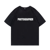 Black Photographer Print T-Shirt