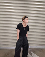 Blue Pinstripes Mopping Pants