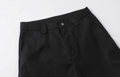 Black Pleats Wide Leg Pants