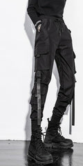 Black Slim Cargo Pants