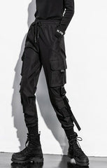 Black Slim Cargo Pants