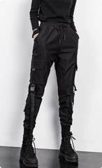 Black Slim Cargo Pants