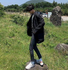 Black Slim Fit Denim Pants