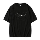 Black Starry Disco Printed T-Shirt