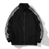 Black Stripes Track Suit Jacket