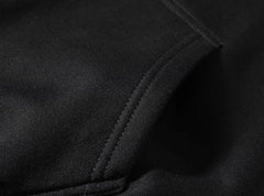 Black Thanks For Nothing Print Hooded Jacket