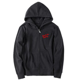 Black Thanks For Nothing Print Hooded Jacket