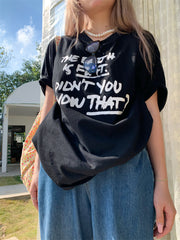 Black The Earth Is Flat T-Shirt