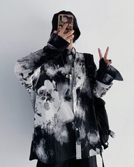 Black Tie-Dye Shirt