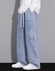 Blue Baggy Denim Jeans