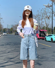 Blue Classic Denim Shorts