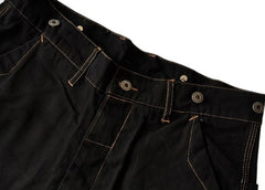Blue Criss-Cross Stitched Loose Jeans