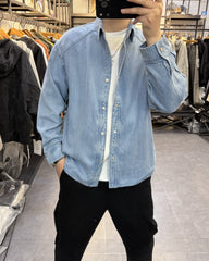 Blue Denim Basic Shirt