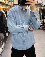 Blue Denim Basic Shirt