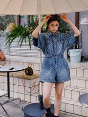 Blue Denim Jumpsuit