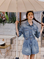 Blue Denim Jumpsuit