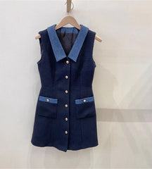Blue Denim Mini Dress