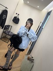 Blue Monogram Oversized Jacket