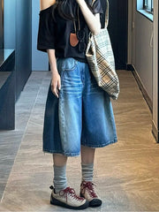 Blue Washed Denim Jorts