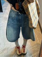 Blue Washed Denim Jorts