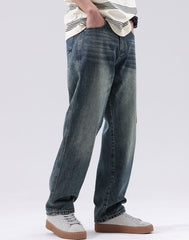 Blue Washed Side Pocket Jeans