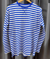 Blue Striped Long Sleeve T-Shirt