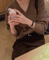 Brown Longsleeve Knit Sweater